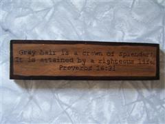 Small Verse Plaque